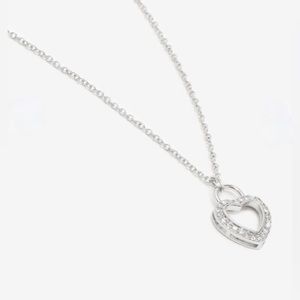 Cubic Zirconia Heart Necklace